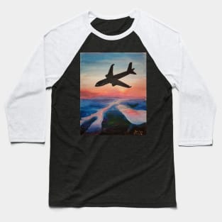 A flight above Elbe Baseball T-Shirt